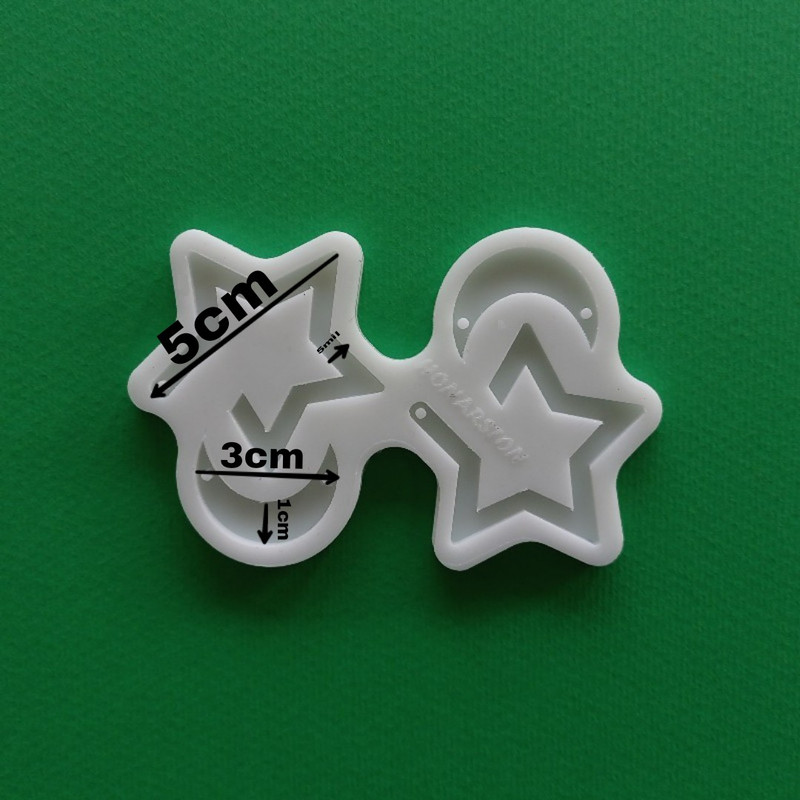 قالب رزین مدل ست گوشواره گردنبند کد A6