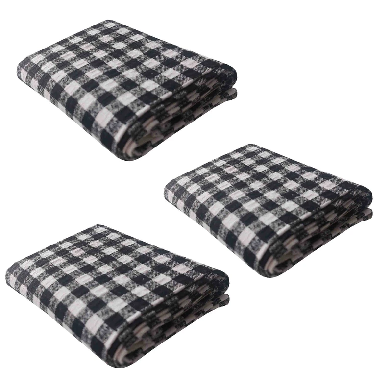 دستمال نظافت خانه و آشپزخانه نخ، پنبه‌ مدل SD-1 بسته 3 عددی