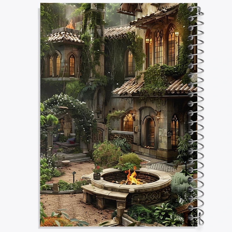 دفتر مشق 50 برگ خندالو طرح خانه کد F6355