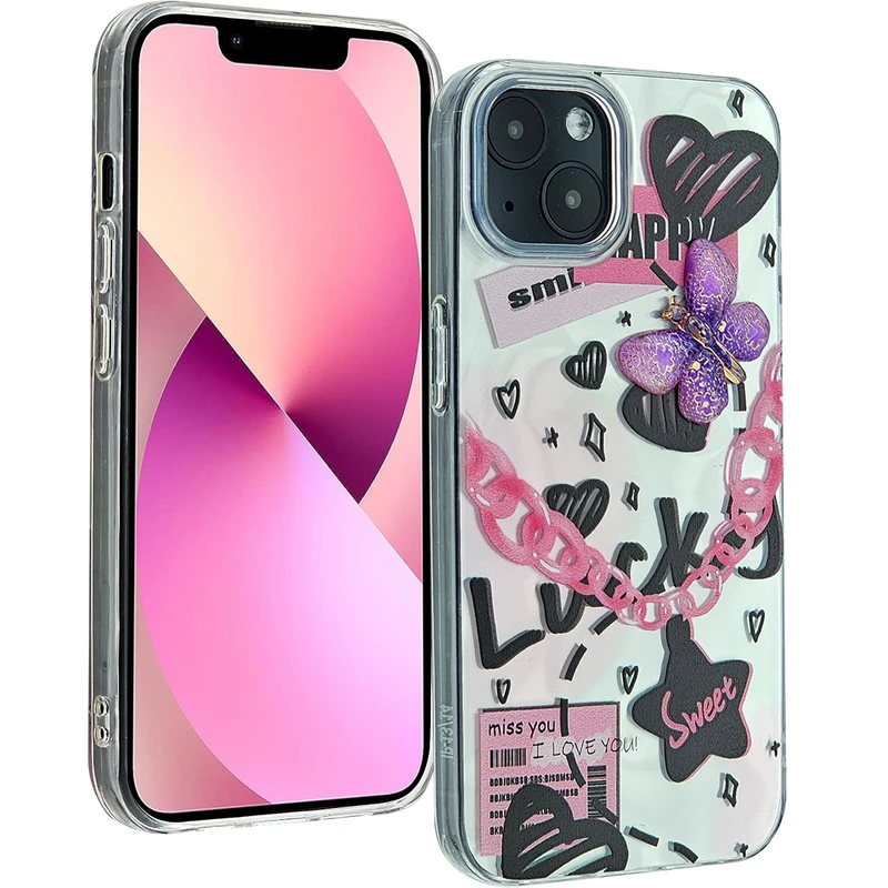 کاور یونیک کیس مدل batterfly کد 01 مناسب برای گوشی موبایل اپل Iphone 13 /14