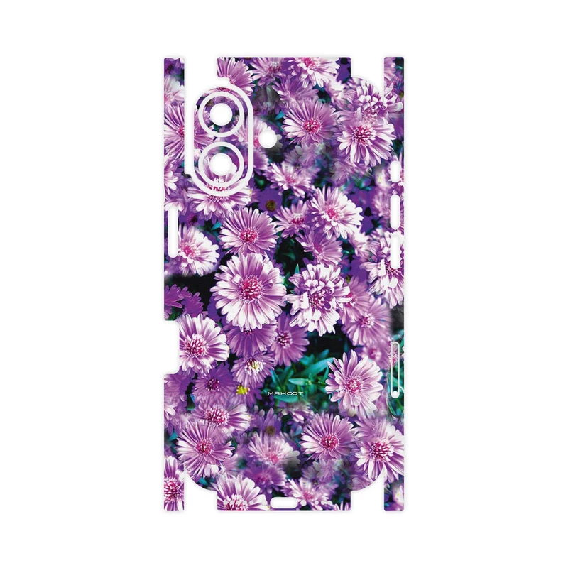 برچسب پوششی ماهوت مدل Purple_Flower-FullSkin مناسب برای گوشی موبایل اپل iPhone 16