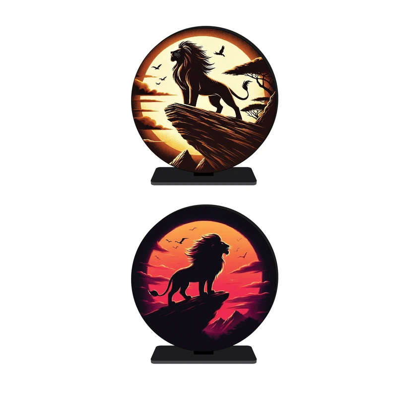 استند رومیزی تزیینی مدل انیمه پنتون طرح شیرشاه کد 58 مجموعه 2 عددی