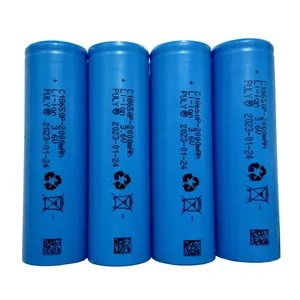 باتری لیتیوم یون قابل شارژ ای پولی مدل LI-ION-18650P ظرفیت 2000میلی آمپرساعت بسته 4 عددی