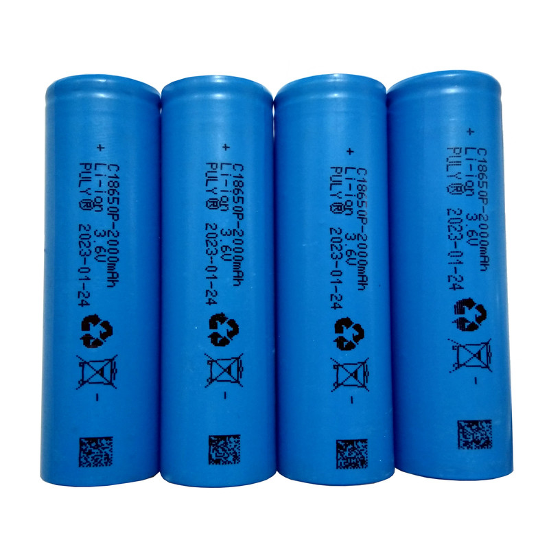 باتری لیتیوم یون قابل شارژ ای پولی مدل LI-ION-18650P ظرفیت 2000میلی آمپرساعت بسته 4 عددی