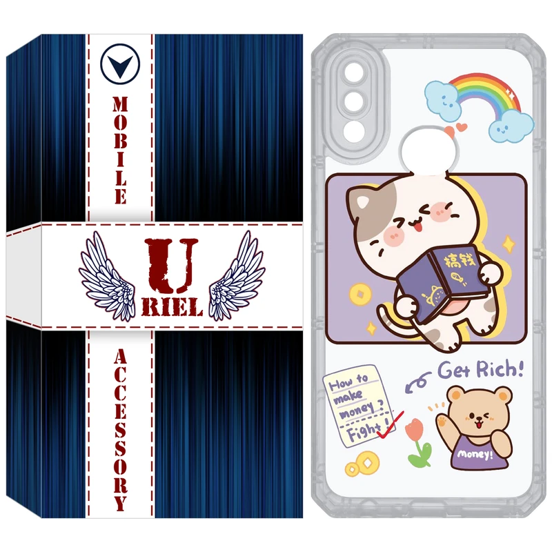 کاور یوریل مدل Clear کد 12 طرح گربه مناسب برای گوشی موبایل سامسونگ Galaxy A10S / M10S