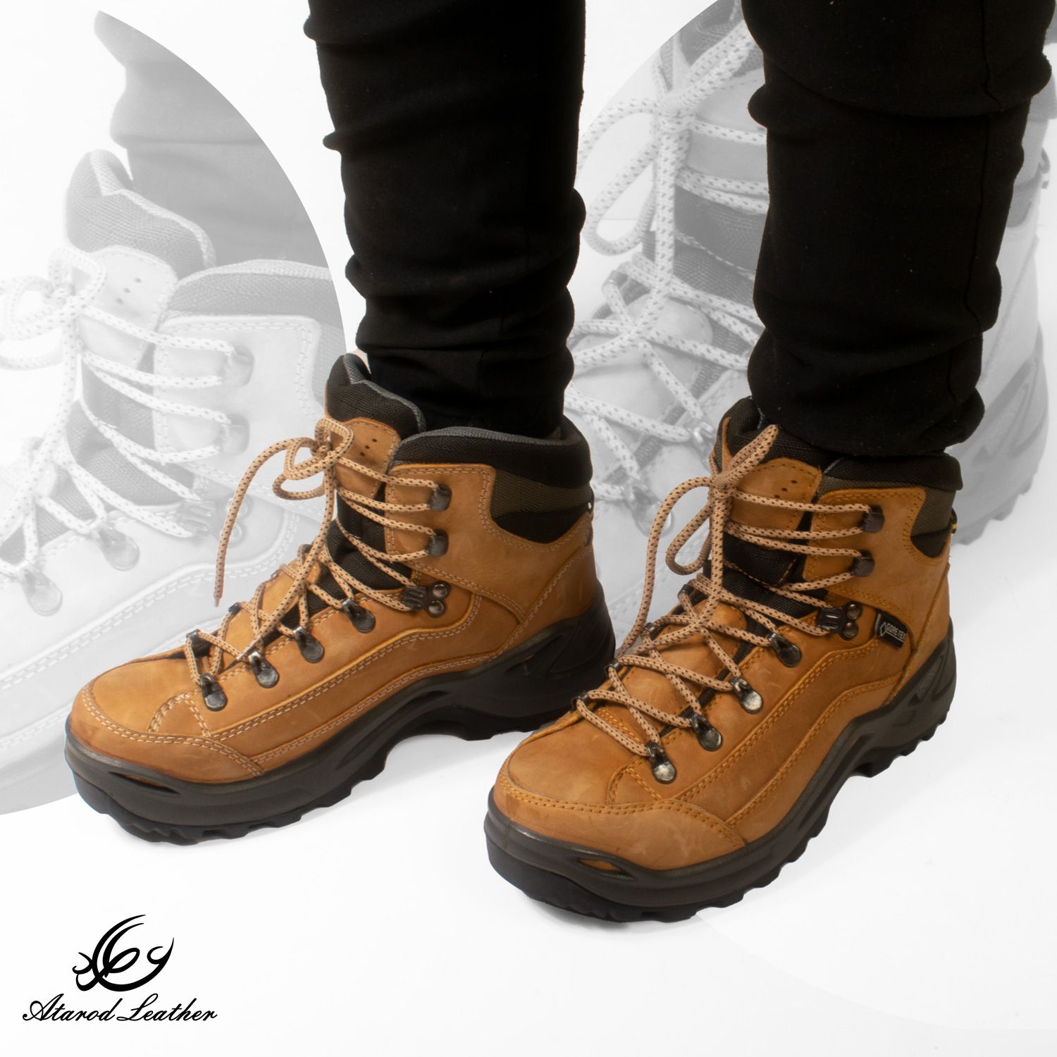 کفش کوهنوردی چرم عطارد مدل چرم طبیعی کد SHK02 -  - 12