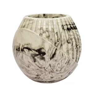 گلدان بتنی مدل شیاردار طرح اطلس کد 07