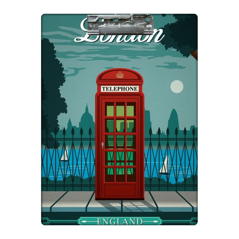 تخته شاسی طرح شب مهتابی لندن کد 0469296 سایز A4