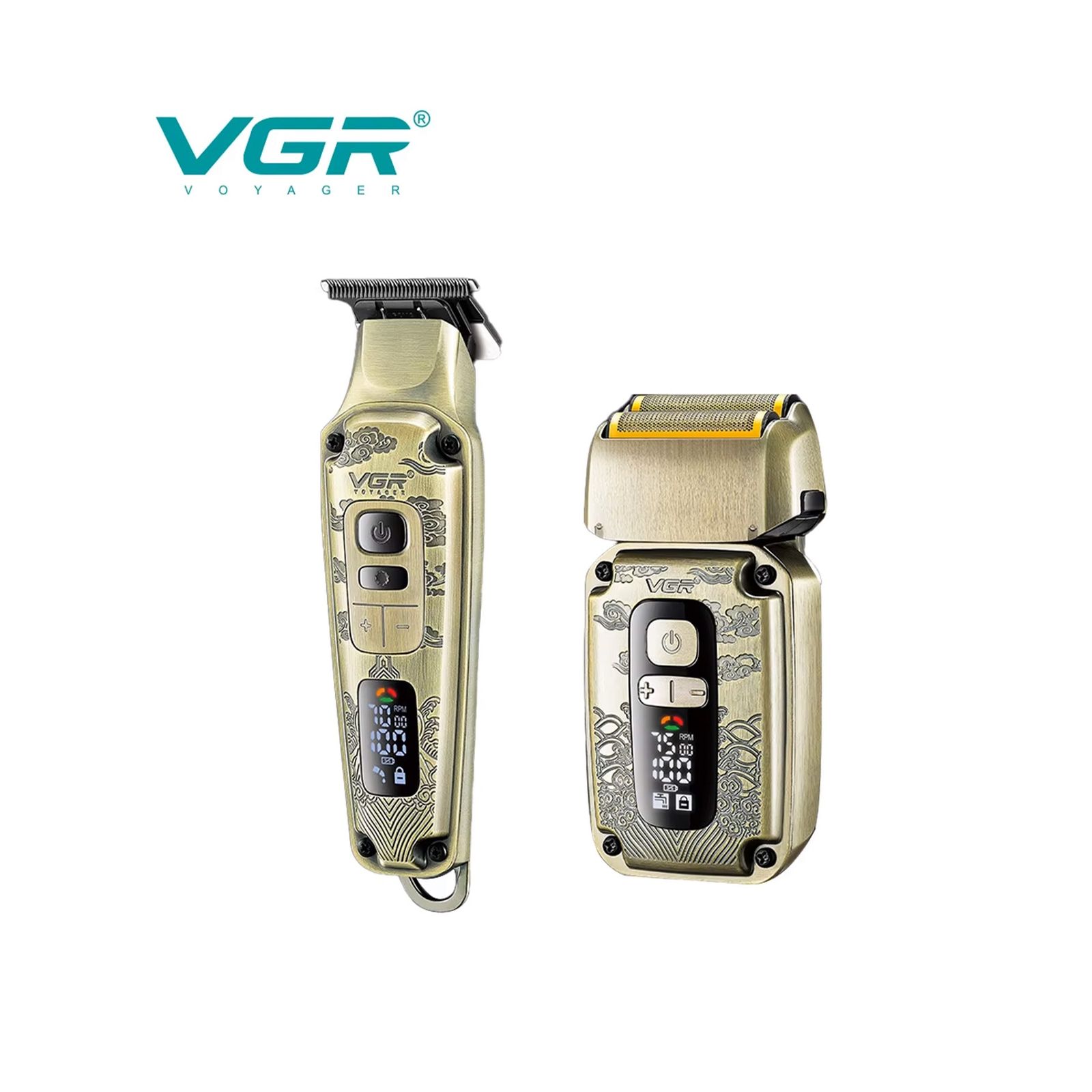  ماشین اصلاح موی سر و صورت وی جی ار مدل V-641 مجموعه 2 عددی -  - 3