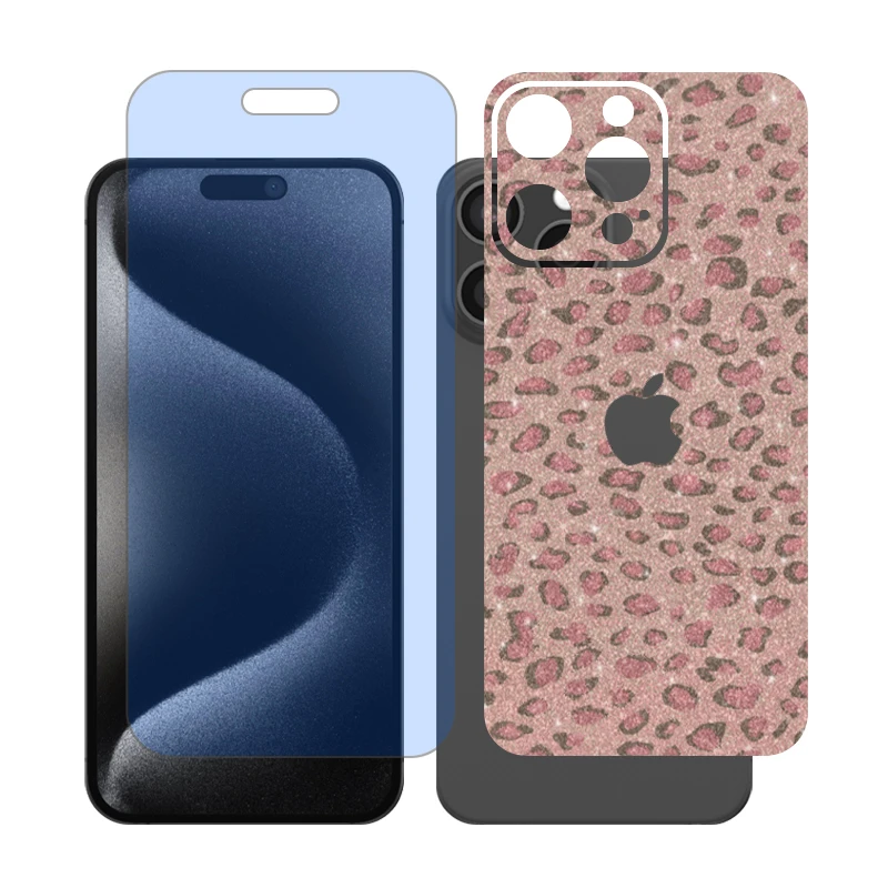 محافظ صفحه نمایش آنتی بلو گلس مدل Together مناسب برای گوشی موبایل اپل iPhone 15 Pro Max به همراه برچسب پوششی پشت گوشی