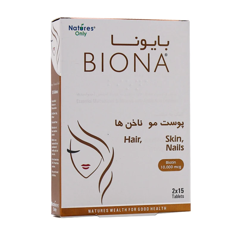 قرص بایونا نیچرز اونلی بسته 30 عدد