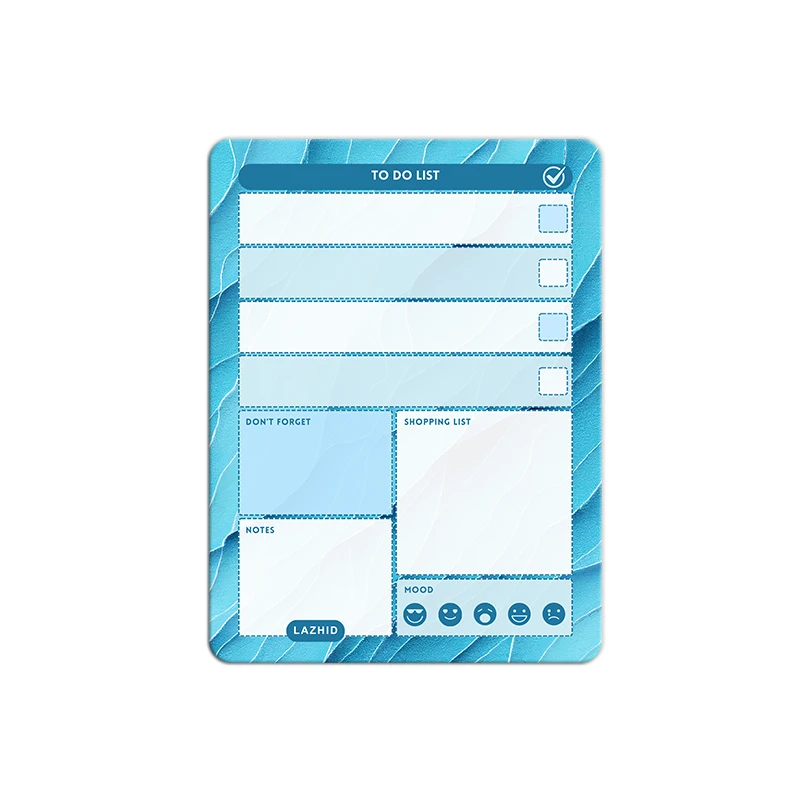 تخته وایت برد لاژید مدل برنامه ریزی سایز 14x18 سانتی متر 