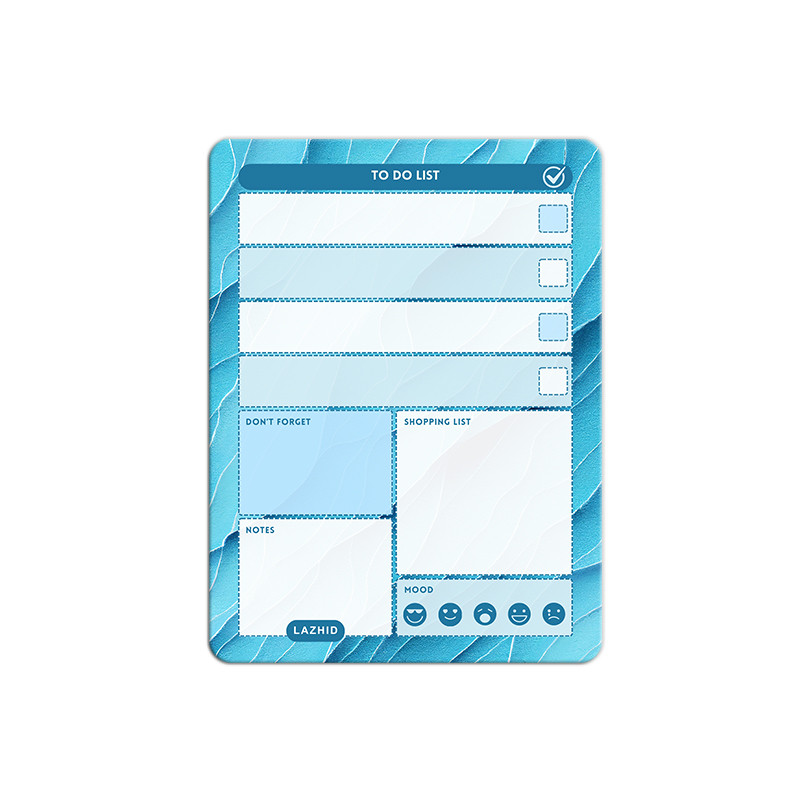 تخته وایت برد لاژید مدل برنامه ریزی سایز 14x18 سانتی متر