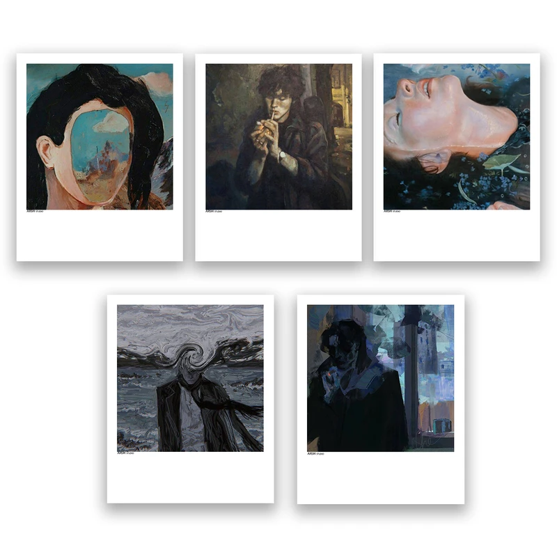 آویز تزیینی عرش مدل فانتزی هنری کد Asa628 مجموعه پنج عددی