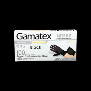 دستکش نیتریل غیر پودری حریر مدل Gamatex  سایز کوچک (S) بسته 1000 عددی