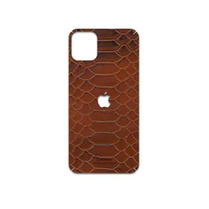 MAHOOT Brown-Snake-Leather Cover Sticker for apple iPhone 11