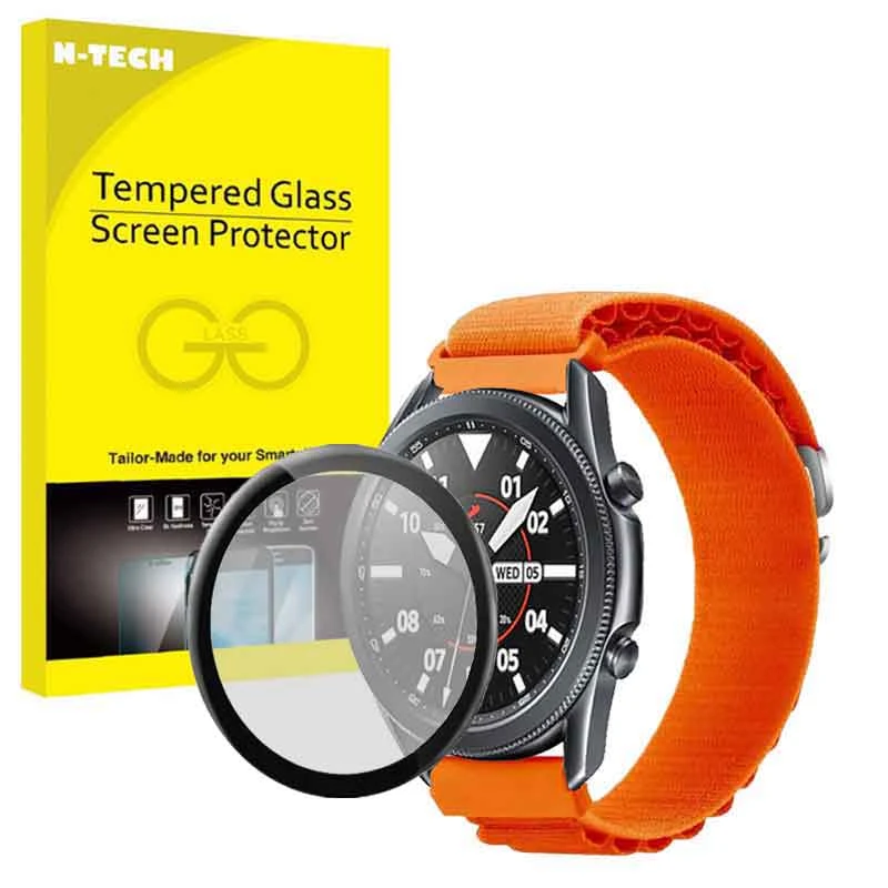 بند انتک مدل LOOP ALPINE مناسب برای ساعت هوشمند سامسونگ Galaxy Watch 3 45 mm به همراه محافظ صفحه نمایش