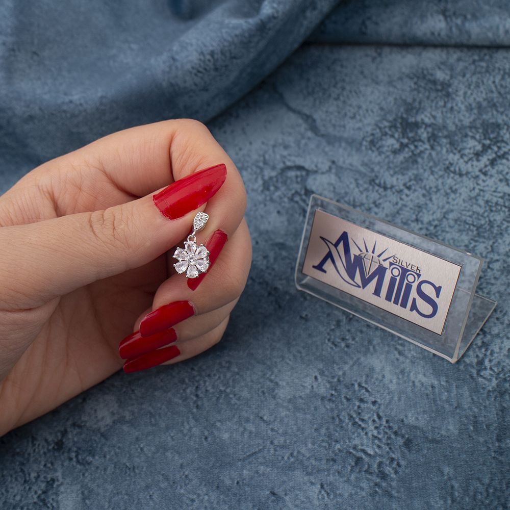 آویز گردنبند نقره زنانه مدل AVN-M70 -  - 3