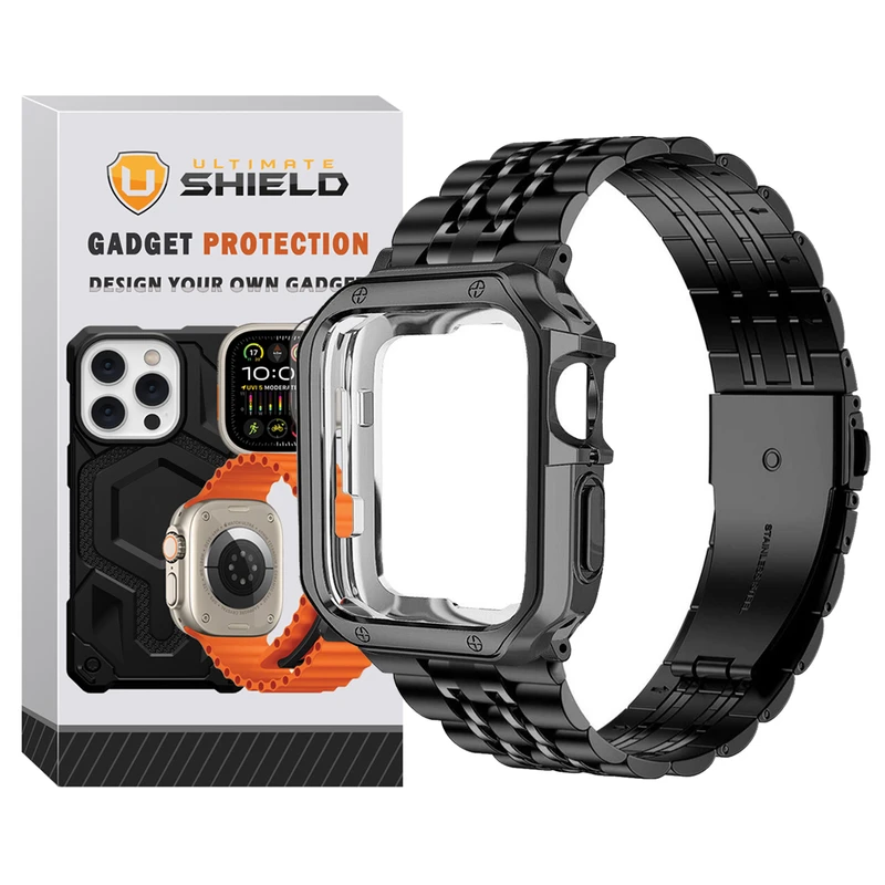 بند آلتیمیت شیلد مدل 7Lux_Cover مناسب برای اپل واچ سایز 38/40/41 میلی متری به همراه کاور
