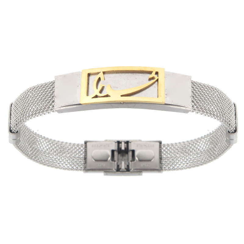 دستبند مردانه مدل فلزی طرح خدا 