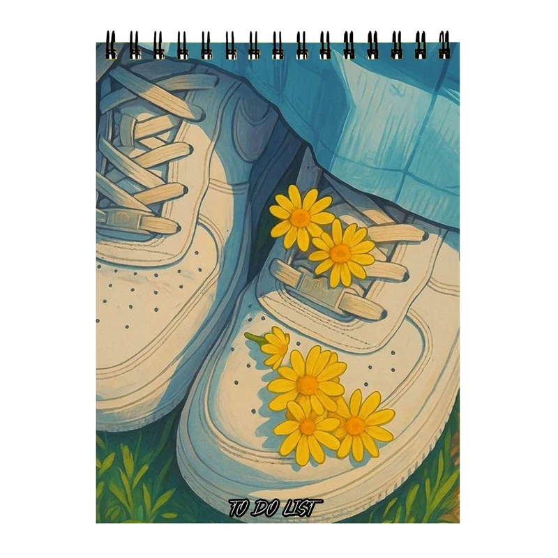 دفتر برنامه‌ریزی 60 برگ مدل گل بابونه فانتزی کد 52