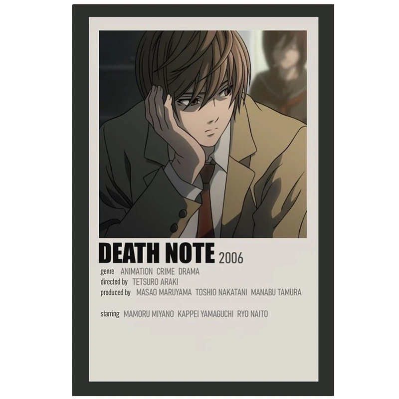 پوستر مدل انیمه  دفترچه مرگ Death note طرح لایت یاگامی Light yagami کد 903