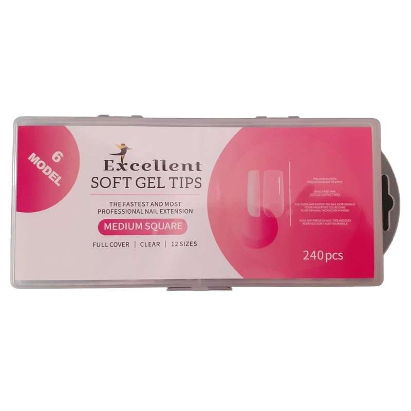 تیپ ژلیکس اکسلنت مدل MEDIUM SQUARE بسته 240 عددی