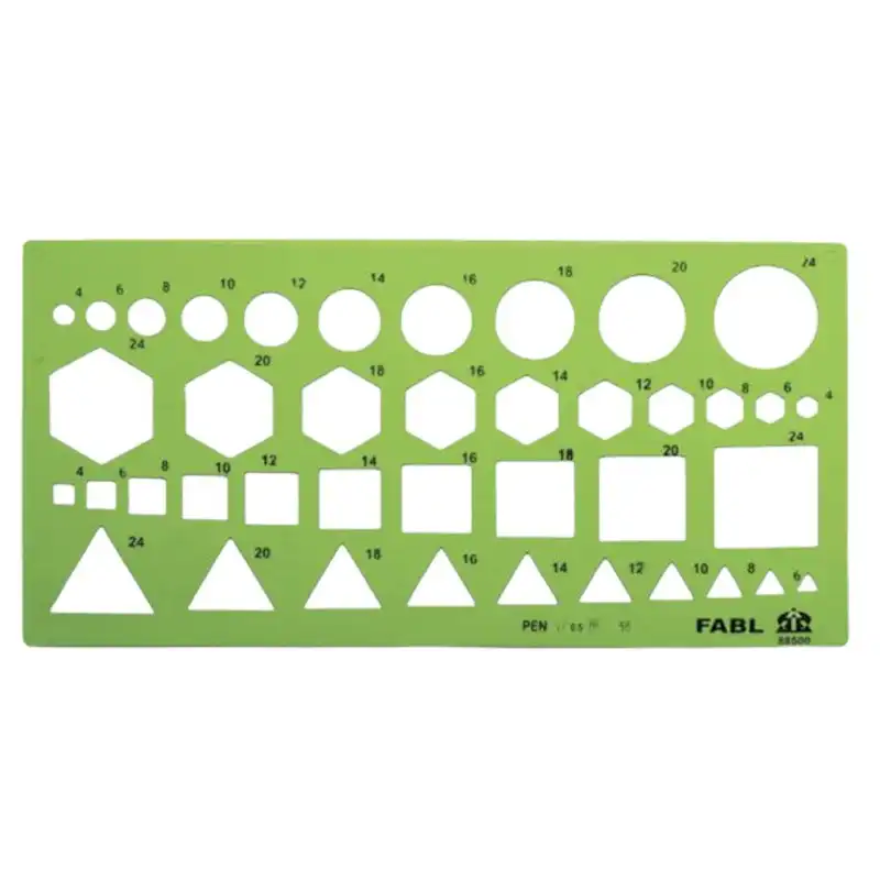 ست شابلون و گونیا فابل مدل Gunya.shape کد 03 Fabel مجموعه 3عددی