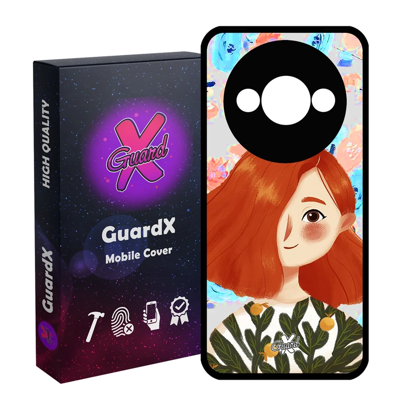 کاور گارد ایکس طرح دختر مدل Glass10324 مناسب برای گوشی موبایل شیائومی Redmi A3 4G/ A3X 4G/ Poco C61