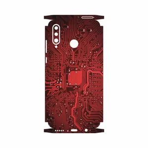 MAHOOT Red Printed Circuit Board-FullSkin Cover Sticker for Huawei P30 Lite