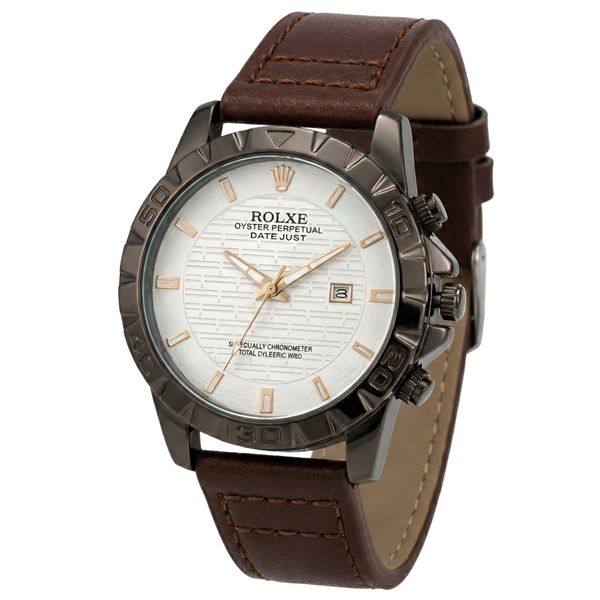 ساعت مچی عقربه‌ای کوارتز مردانه مدل اسپرت لوکس دیت جاست بند چرم کد R2