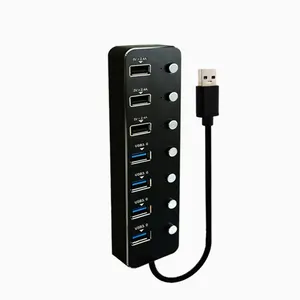 هاب 7 پورت USB3.0 کی نت مدل K-HUAMH107