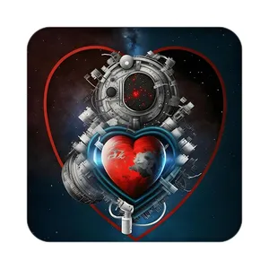 زیر لیوانی کاکتی مدل عاشقانه کد mp10506