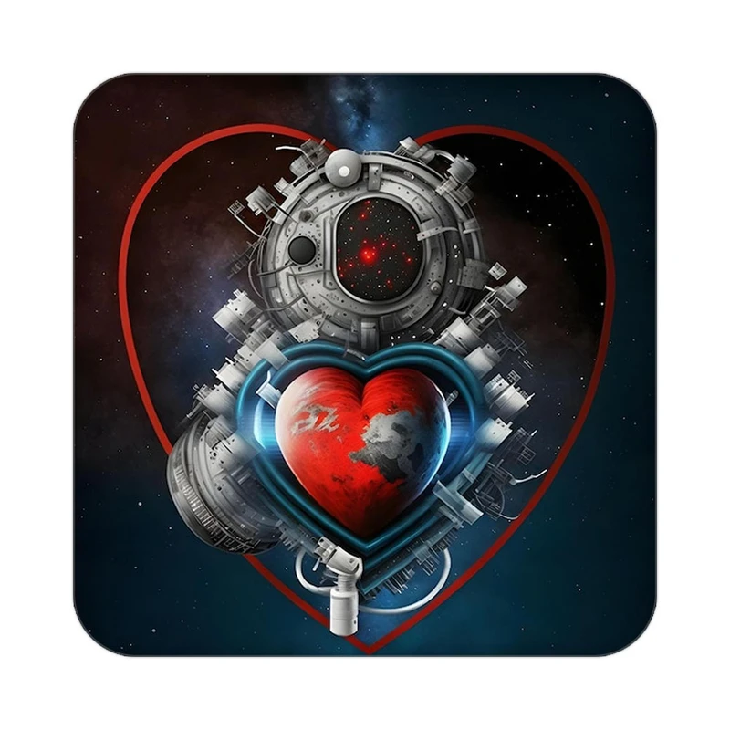 زیر لیوانی کاکتی مدل عاشقانه کد mp10506