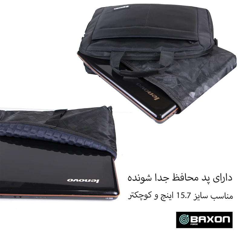 عکس شماره 8 : کیف لپ تاپ بگسون فورس مدل rct-3301 مناسب برای لپ تاپ 14.1 تا 15.6 اینچی