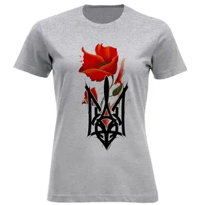 تی شرت آستین کوتاه زنانه مدل گل رز W408