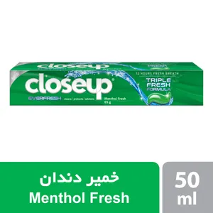 خمیر دندان طراوت بخش کلوس آپ مدل Menthol Fresh حجم 50 میلی لیتر