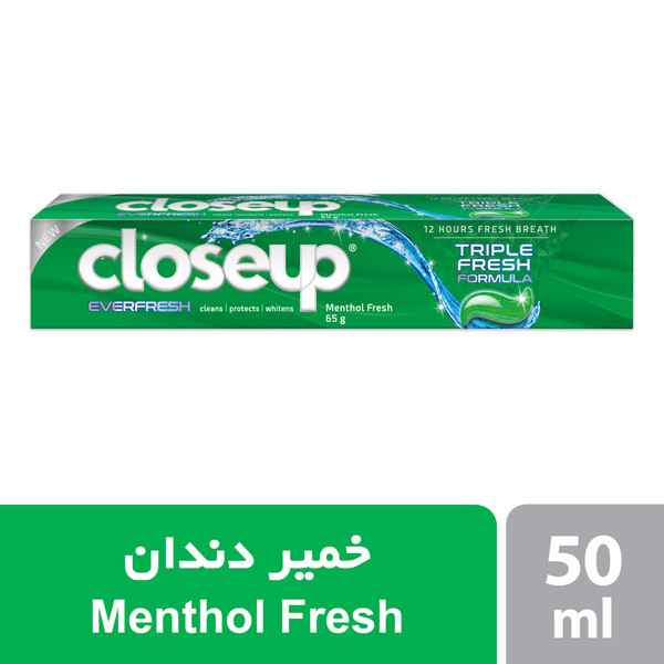 خمیر دندان طراوت بخش کلوس آپ مدل Menthol Fresh حجم 50 میلی لیتر