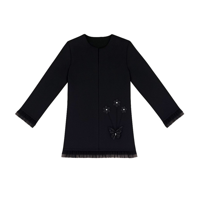 مانتو زنانه مدل عروسکی سه گل