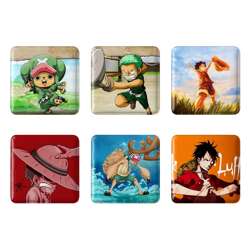مگنت خندالو طرح انیمه وان پیس One Piece کد 939B مجموعه 6 عددی