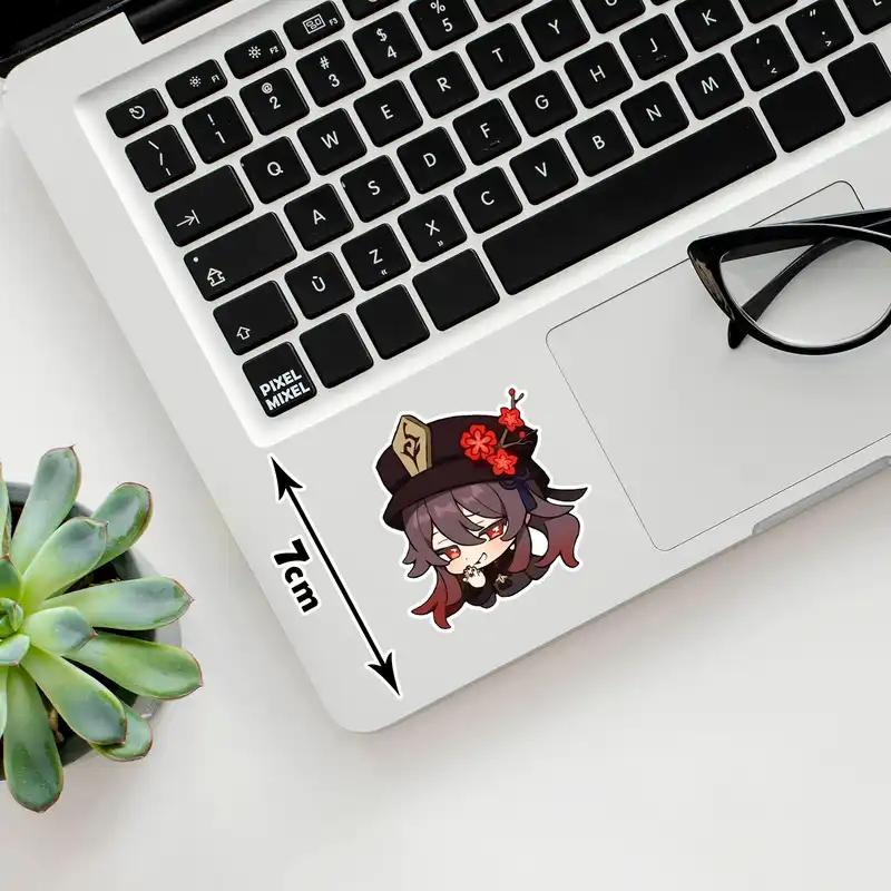 استیکر لپ تاپ پیکسل میکسل مدل بازی گنشین ایمپکت هو تائو گوگولی