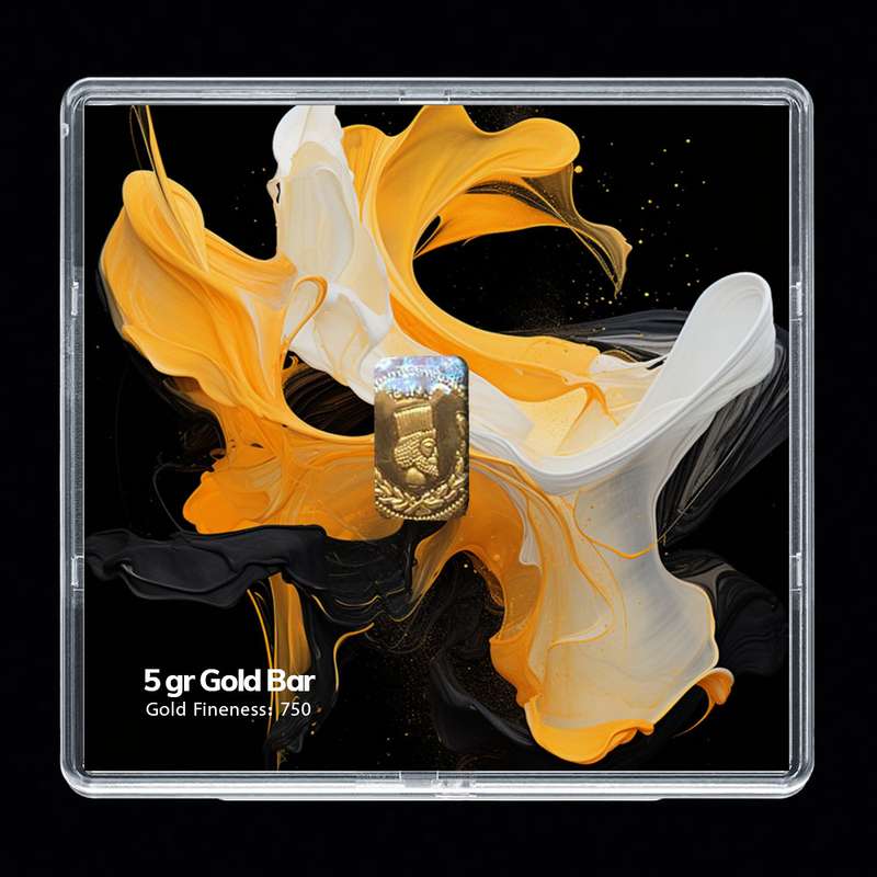 شمش طلا 18 عیار مدوپد مدل SG10152 شمش طلا 18 عیار مدوپد مدل SG10152