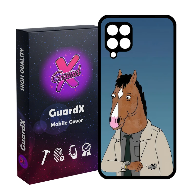 کاور گارد ایکس طرح اسب مدل Glass10712 مناسب برای گوشی موبایل سامسونگ Galaxy A12/M12/F12