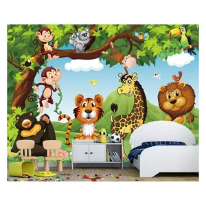 پوستر دیواری اتاق کودک مدل حیوانات 1032