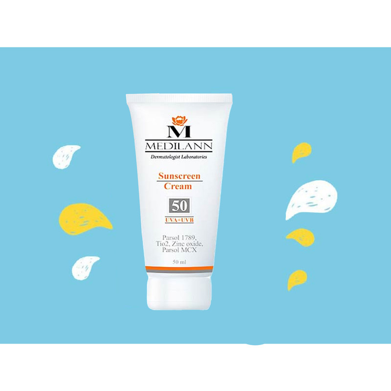 کرم ضد آفتاب رنگی مدیلن SPF50 مناسب پوست های خشک حجم 50 میلی لیتر کرم ضد آفتاب رنگی مدیلن SPF50 مناسب پوست های خشک حجم 50 میلی لیتر