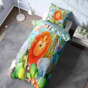 سرویس روتختی 1 نفر 4 تکه مدل حیوانات جنگل کد 639 