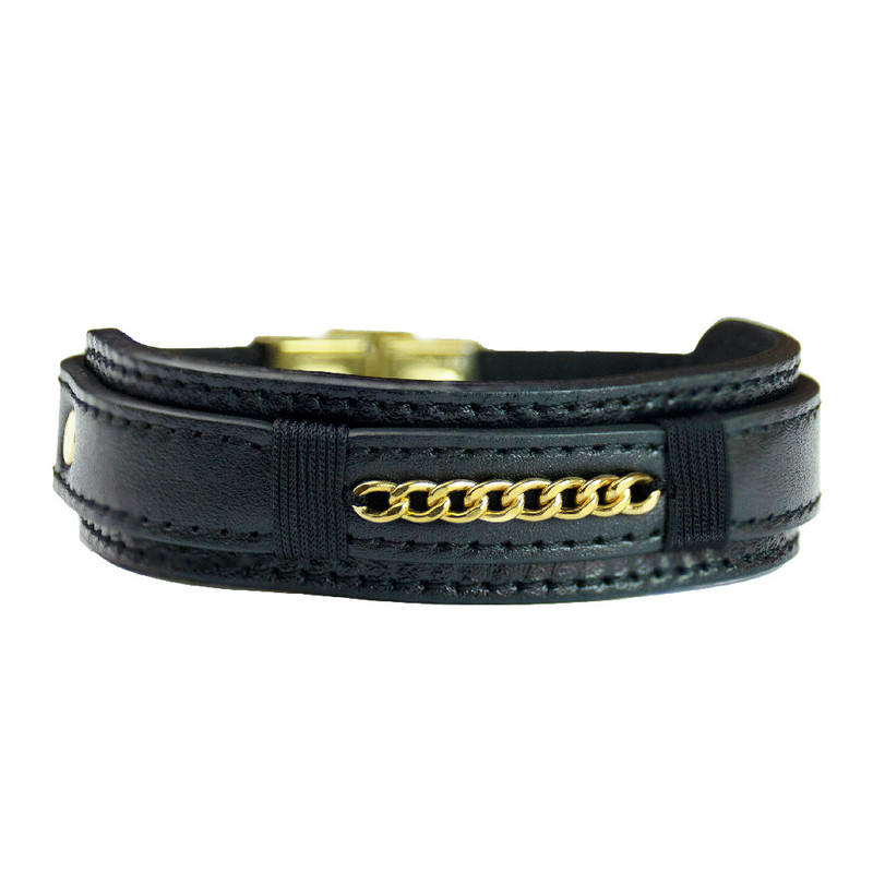 دستبند طلا 18 عیار مردانه مدل چرم مالک 1003