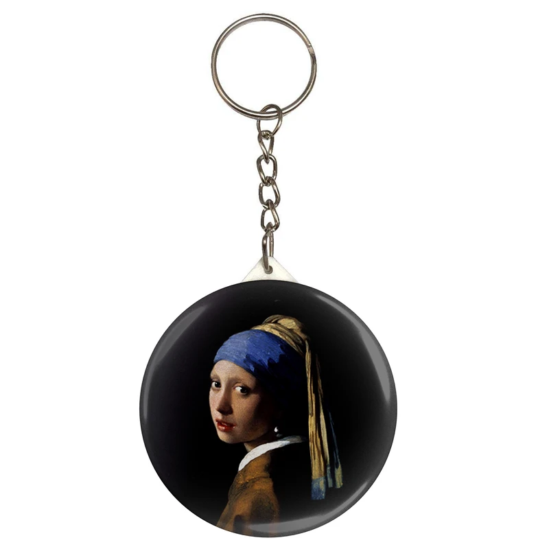 جاکلیدی مدل نقاشی دختری با گوشواره مروارید از فرمیر کد s15152