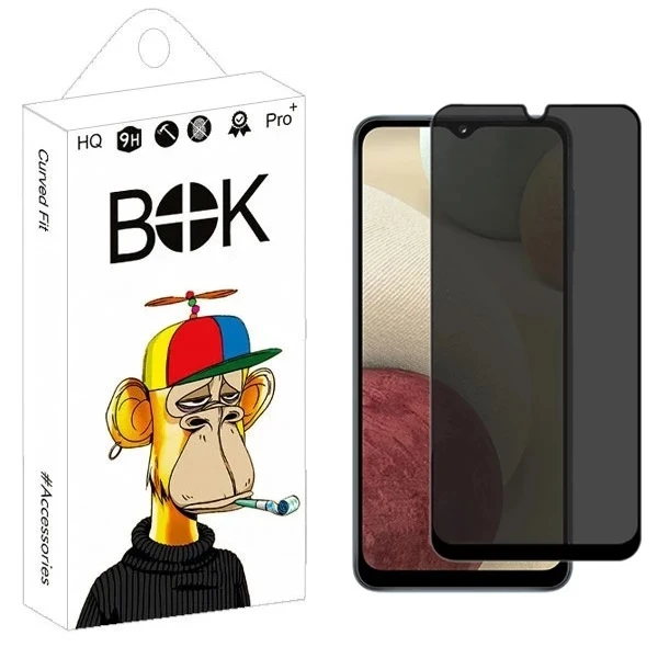 محافظ صفحه نمایش بوک مدل کربن حریم شخصی مناسب برای گوشی موبایل شیائومی Redmi 13C 4G / Redmi 13C 5G / Redmi 13R / Poco C65 سامسونگ Galaxy A05 / A05s ریلمی C51 / C53
