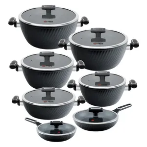 سرویس قابلمه و تابه گرانیت 14 پارچه ام جی اس مدل ماینز